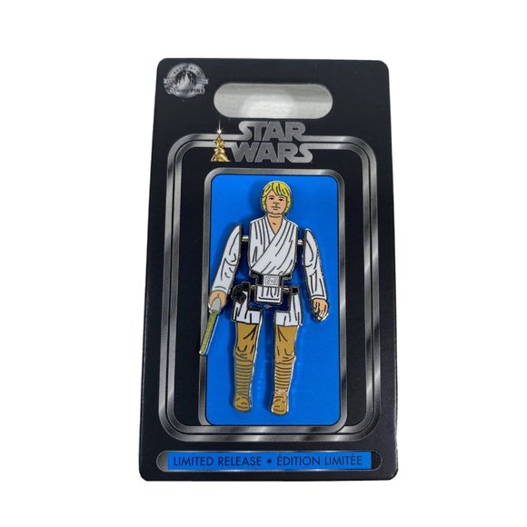 Disney Star Wars Luke Skywalker Articulated Enamel Pin 2" Limited Release - Picture 1 of 4